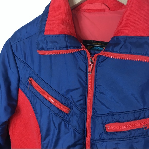 Retro Experts Club Blue And Red Jacket - Picture 3 of 8